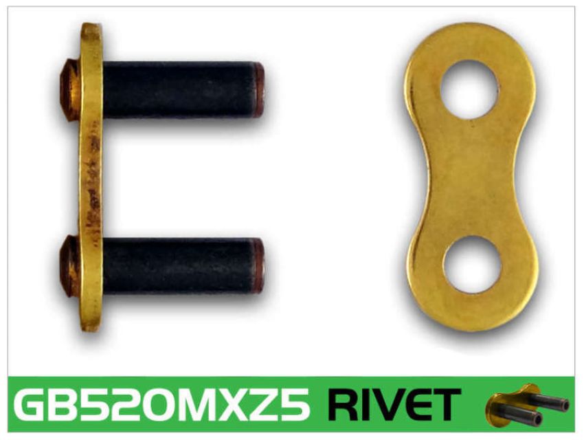 RK Chain GB520MXZ5-RL GB520MXZ5-RIVET - Gold