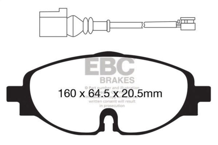 EBC Brakes DP22150 Greenstuff 2000 Series Sport Brake Pads
