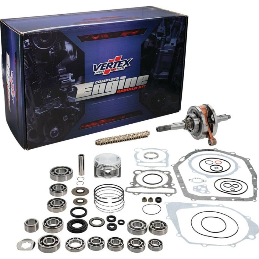 Vertex Pistons WR101-208 04-13 YFM 350 Raptor/87-04 YFM 350 X Warrior Complete Engine Rebuild Kit