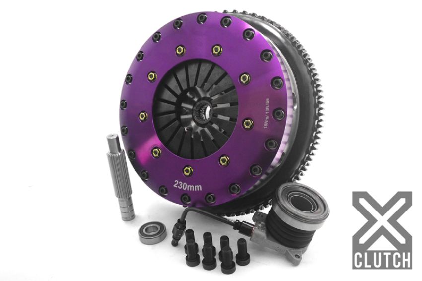 XCLUTCH XKHD23630-2E 10-14 Hyundai Genesis Coupe 2.0T Track 2.0L 9in Twin Solid Ceramic Clutch Kit