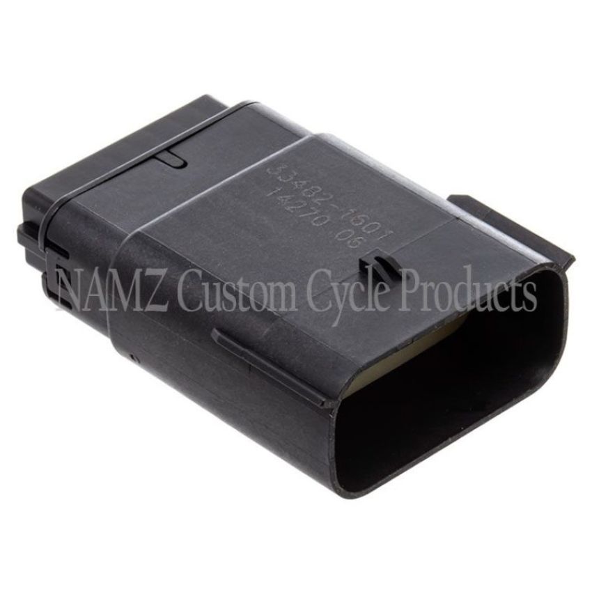 NAMZ NM-33482-1601 07-23 V-Twin Molex MX-150 16-Position Male Connector - Black (HD 72167-07BK)