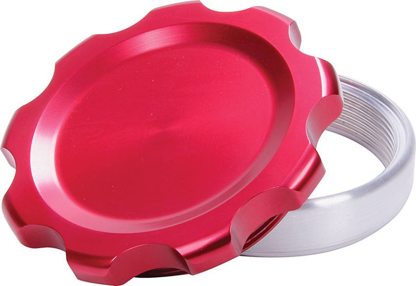 ALLSTAR PERFORMANCE ALL36172 Filler Cap Red with Weld-In Alum Bung Large