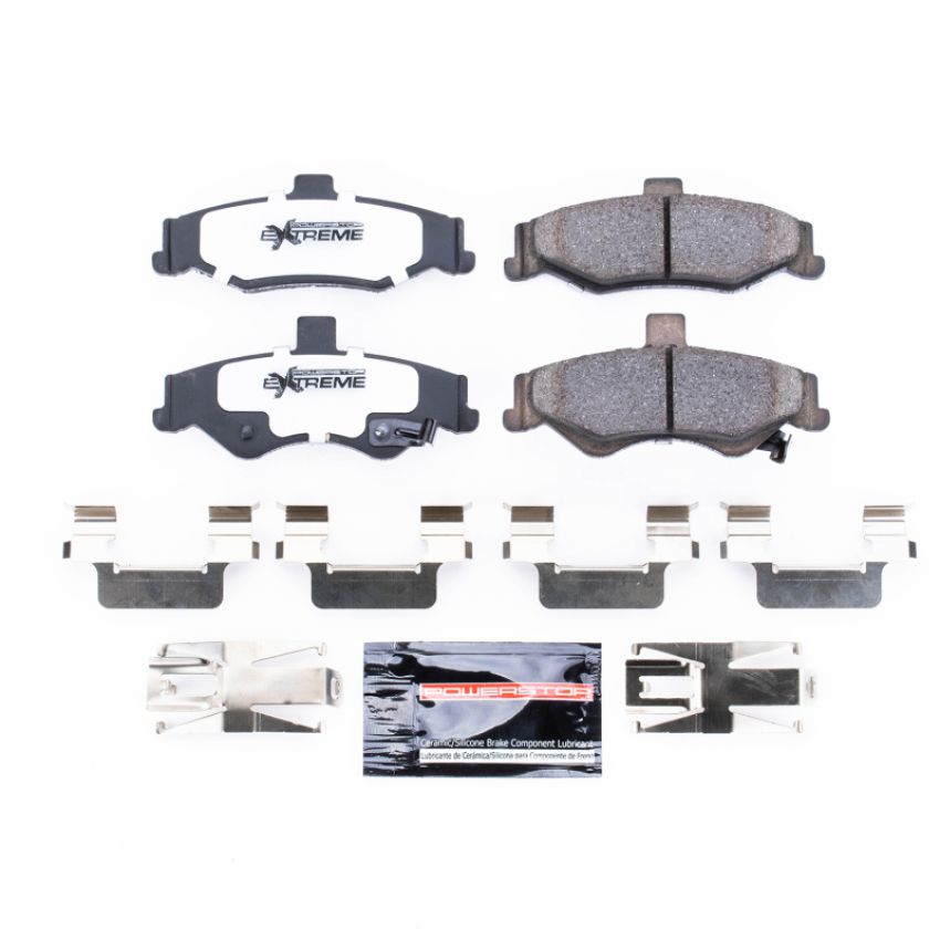 PowerStop Z26-750 PowerStop - Z26 Performance Carbon-Fiber Ceramic Brake Pads with Hardware Kit