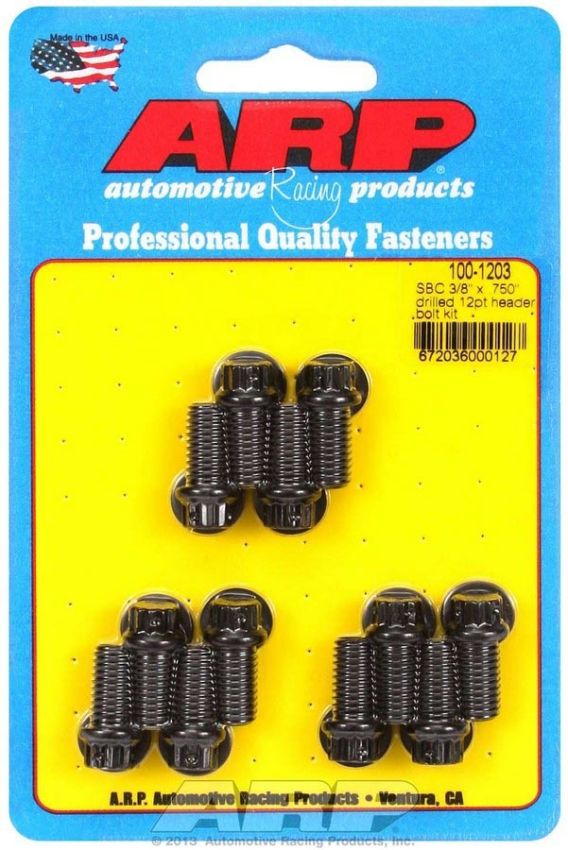 ARP ARP100-1203 Header Bolt Kit - 12pt. 3/8 x .750 UHL (12)