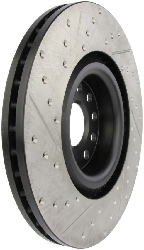 Stoptech 127.33112L 09 VW Passat CC / 06-09 Passat Slotted & Drilled Left Front Rotor