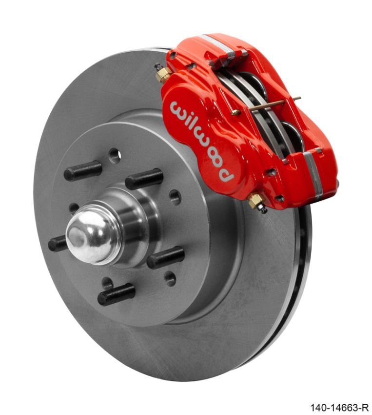 Wilwood 140-14663-R Forged Dynalite-M Front Kit 11.5in Red 1 PC Rotor&Hub 58-64 Impala 63-64 Corvette