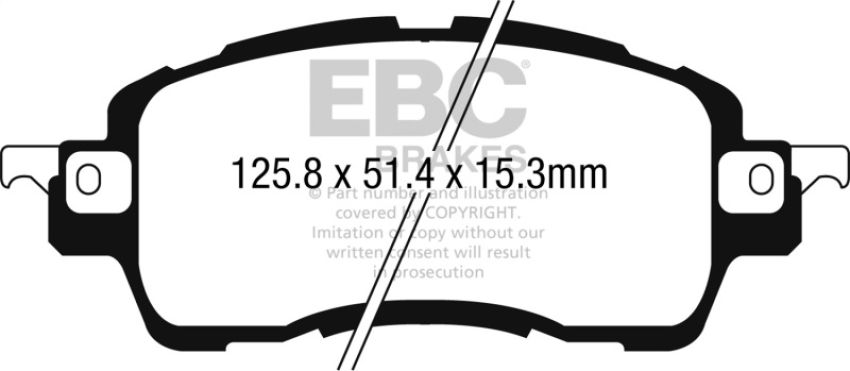 EBC Brakes DP22275 Greenstuff 2000 Series Sport Brake Pads