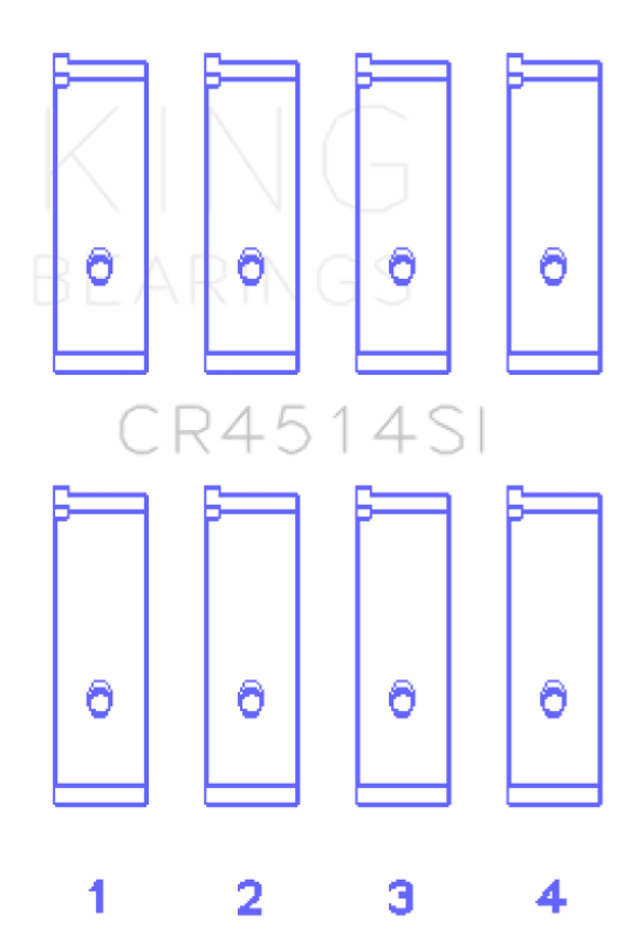 King Toyota 1AZFE/2AZFE (Size STD) Rod Bearing Set