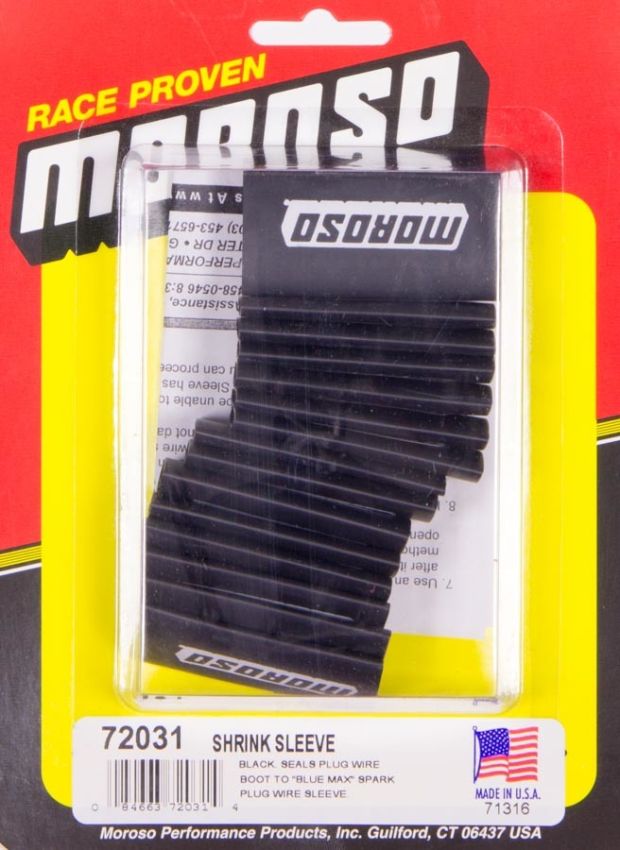 MOROSO MOR72031 Black Shrink Sleeve 18 Pieces
