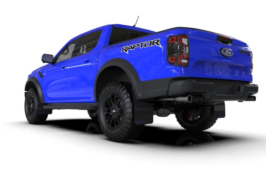 Rally Armor MF123-UR-BLK-BL Black Mud Flap/Blue Logo