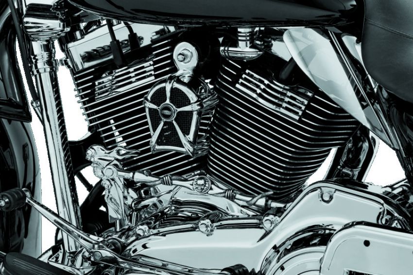 Kuryakyn 7296 Mach 2 Horn Cover Chrome With Black Mesh