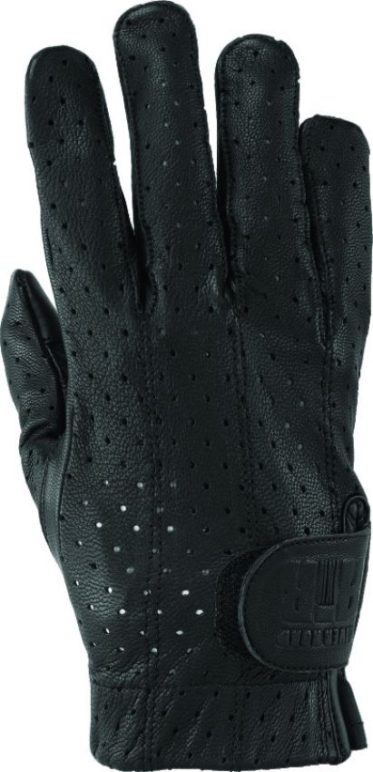 Kuryakyn 094473 Leather By River Road Tucson Leather Perforated Gloves Black - Medium