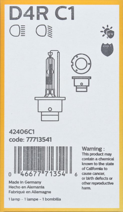 Philips D4RC1 Philips Xenon HID lamp D4R