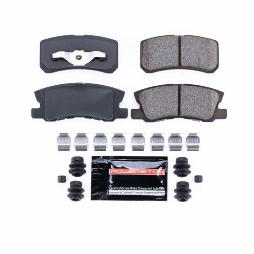 PowerStop Z23-868 PowerStop - Z23 Daily Driver Carbon-Fiber Ceramic Brake Pads with Hardware Kit