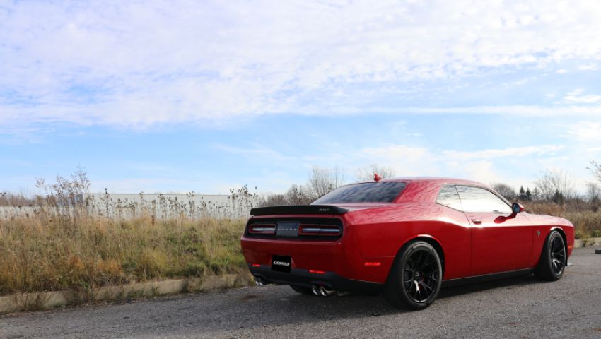 CORSA Performance 14989 Corsa 2015-2023 Dodge Challenger Hellcat Dual Rear Exit Extreme Exhaust w/ 3.5in Polished Tips