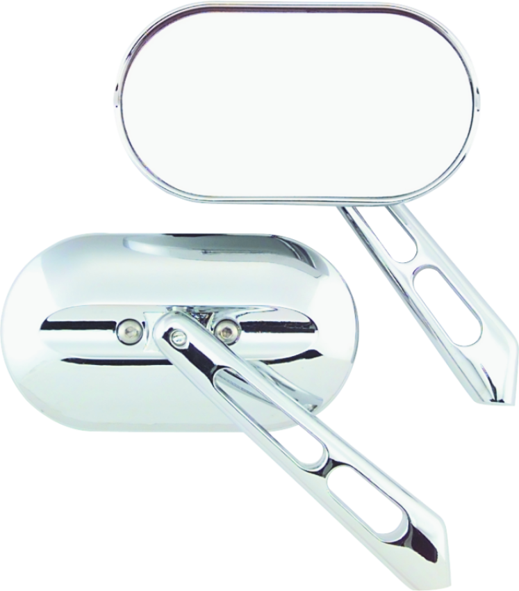 Kuryakyn 1428 Magnum Mirrors Small Flat Glass Chrome