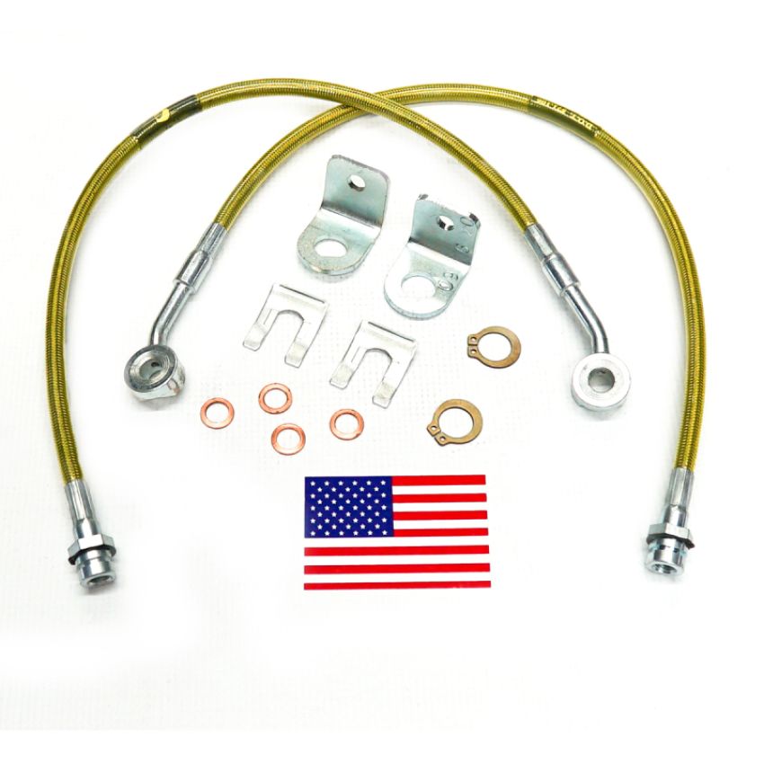 Superlift 91460 97-05 Jeep Wrangler TJ w/ 4-6in Lift Kit (Pair) Bullet Proof Brake Hoses