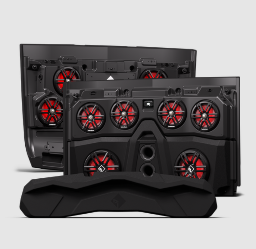Rockford Fosgate UTV RNGR18-ROOF4M2 Rockford Fosgate 18+ Polaris Ranger Crew Front & Rear Audio Roof