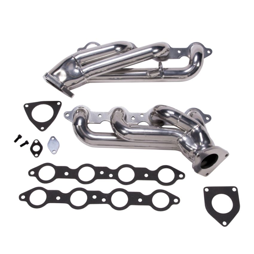 BBK Performance Parts 40060 1999-2013 GM TRUCK/SUV 6.0L 1-3/4 SHORTY HEADERS (POLISHED SILVER CERAMIC)