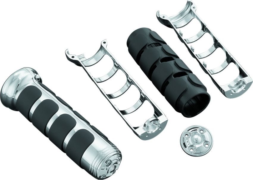 Kuryakyn 6183 ISO Grips For GL1800 With Heated Grips Chrome
