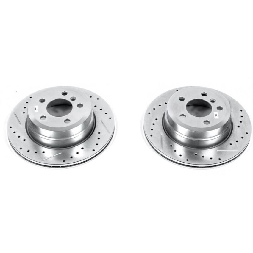 PowerStop EBR1031XPR PowerStop Evolution Performance Drilled, Slotted & Plated Brake Rotor Pair