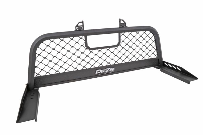Dee Zee DZ95050RTB Deezee Universal Cargo Management Cab Rack - Txt Blk Mesh
