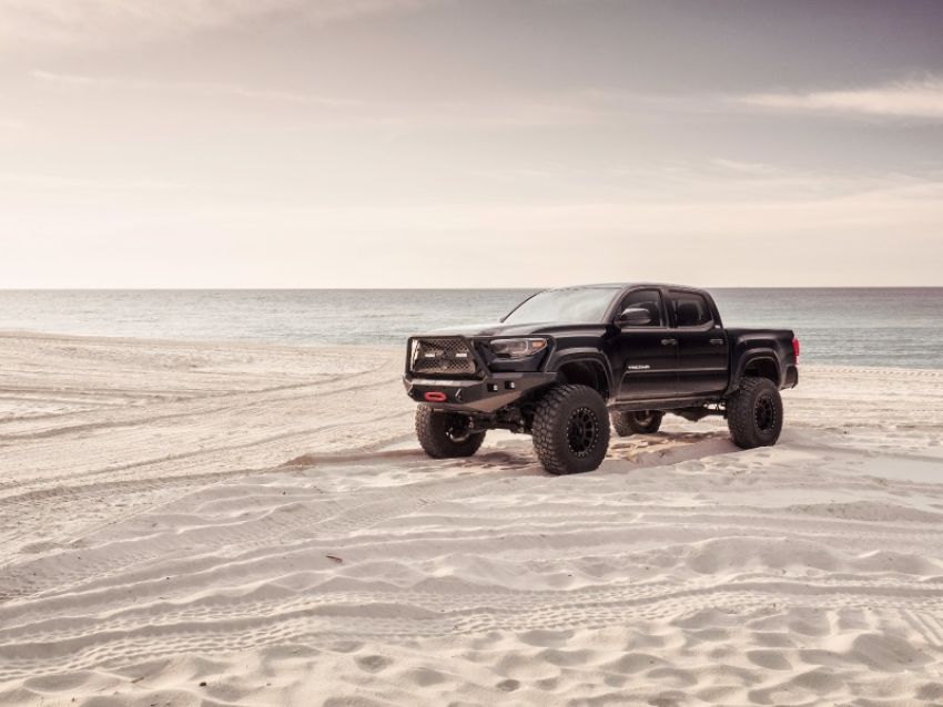 Road Armor 9161F5B 16-20 Toyota Tacoma Stealth Front Winch Bumper w/Lonestar Guard - Tex Blk