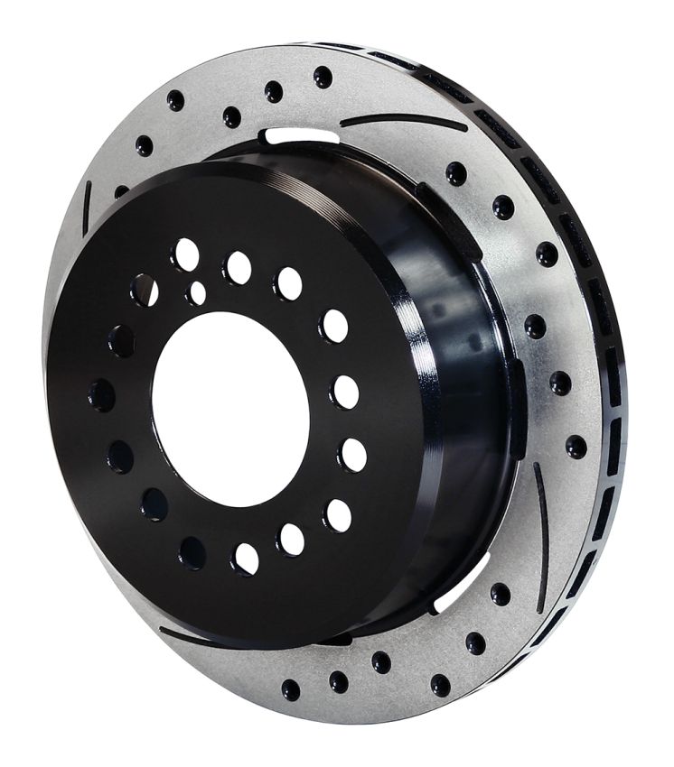 Wilwood 160-9812-BK Rotor-1.91in Offset-SRP-BLK-Drill-RH 12.19 x .810 - 5 Lug