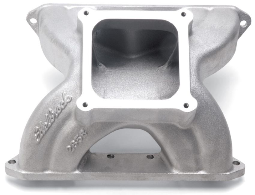 EDELBROCK EDE2858 SBC Victor Manifold - Glidden 18 Degree