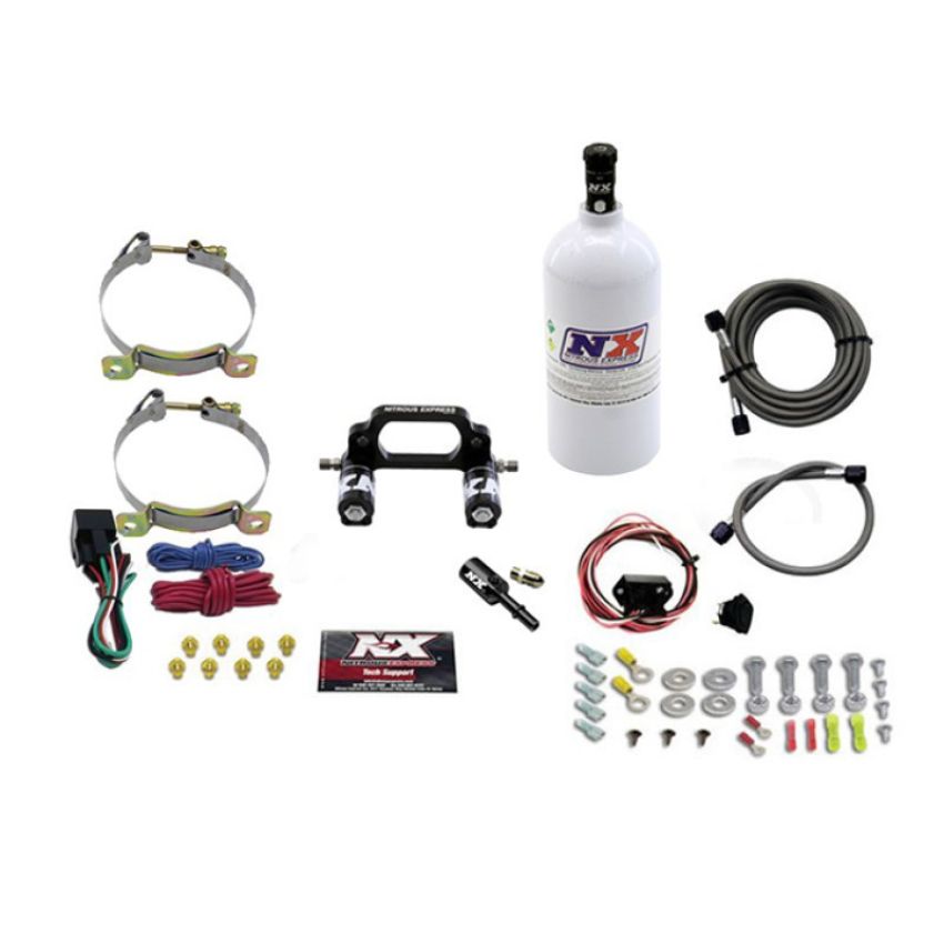 Nitrous Express 67000-2.5P 800cc RZR PLATE SYSTEM WITH 2.5lb BOTTLE