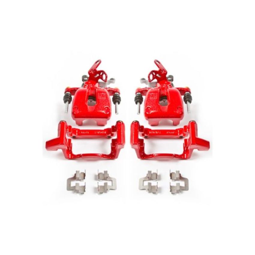 PowerStop S2976 Red Powder Coated Calipers