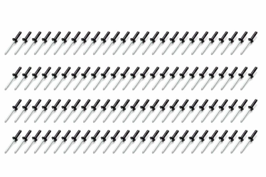 FIVESTAR FIV814B-100S Sm Hd Rivet Black Multi -grip 100pk