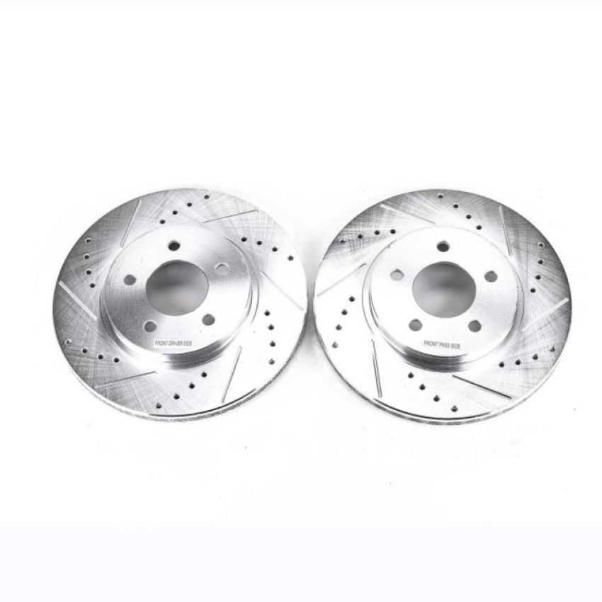 PowerStop AR85103XPR PowerStop Evolution Performance Drilled, Slotted & Plated Brake Rotor Pair