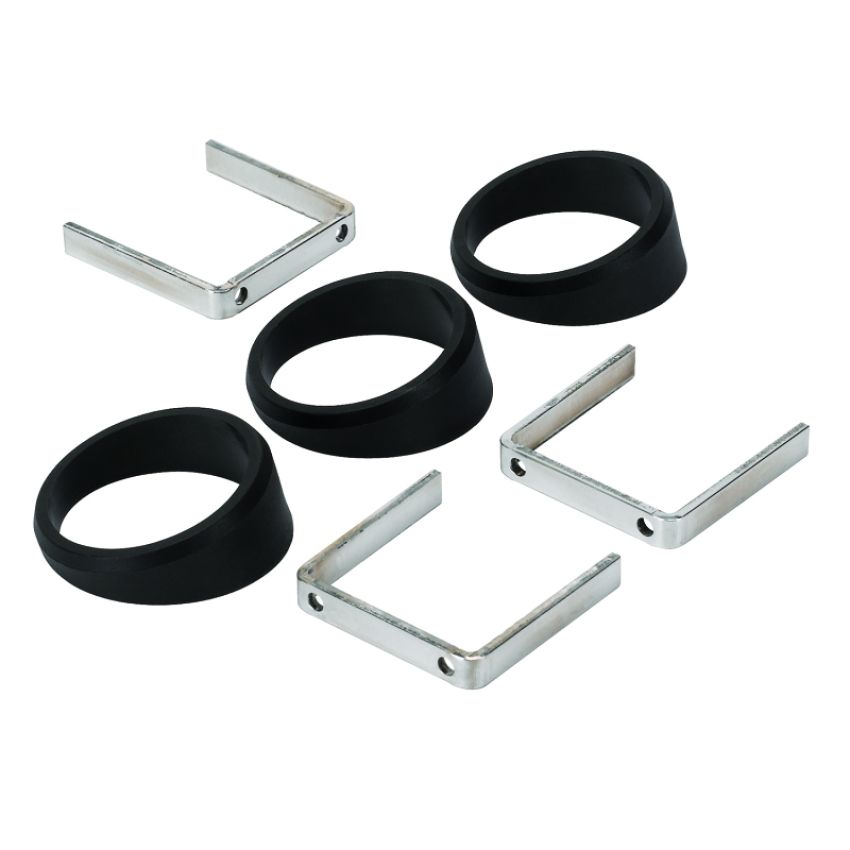 AutoMeter 2234 GAUGE MOUNT, ANGLE RINGS, 3 PCS., BLACK, FOR 2 1/16