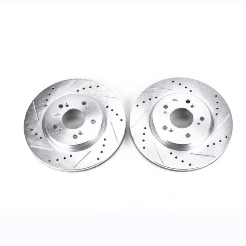 PowerStop JBR1173XPR PowerStop Evolution Performance Drilled, Slotted & Plated Brake Rotor Pair