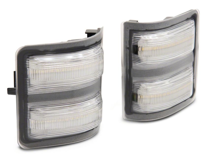 Raxiom SD18246 11-16 Ford F-250/F-350 Super Duty Axial Series LED Switchback Side Mirror Marker Lamps- Clear