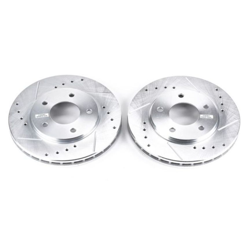 PowerStop AR8228XPR PowerStop Evolution Performance Drilled, Slotted & Plated Brake Rotor Pair