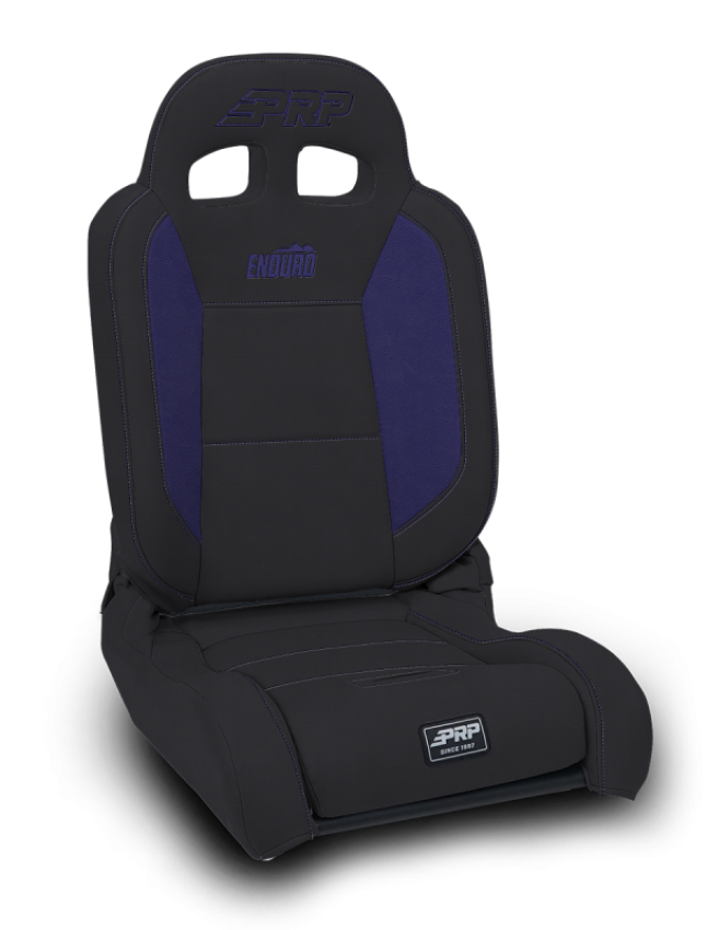 PRP Seats A8701044-201-M PRP EnduroDaily Reclining Suspension Seat - Black/Purple Vinyl - Driver