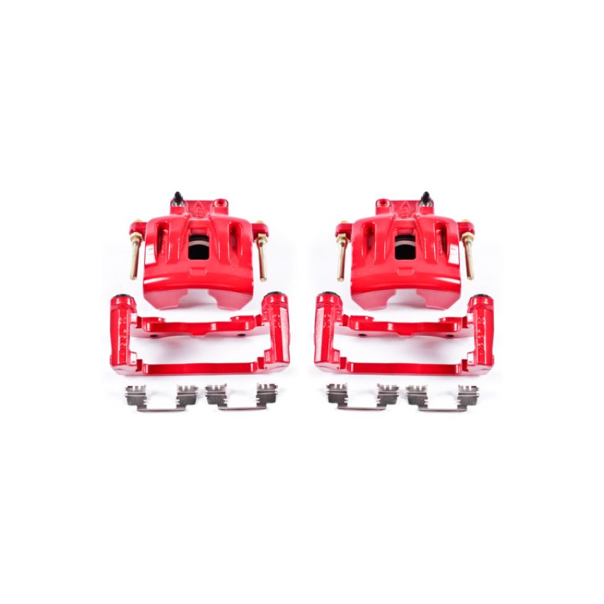 PowerStop S4968 Red Powder Coated Calipers