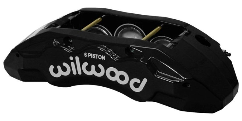 Wilwood 120-13814-BK Caliper-TX6R- L/H - Black 2.00/1.88/1.88in Pistons 1.50in Disc