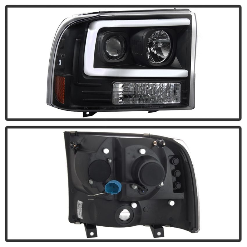 SPYDER 5084491 1PC Light Bar Projector Headlights - Black
