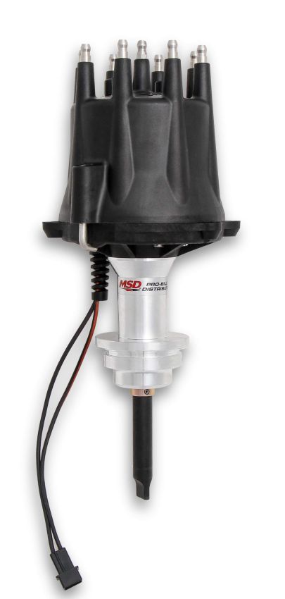 MSD IGNITION MSD85345 SBM 318-360 Distributor Pro-Billet w/Black Cap