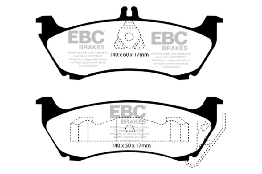 EBC Brakes DP31437C Redstuff Ceramic Low Dust Brake Pads