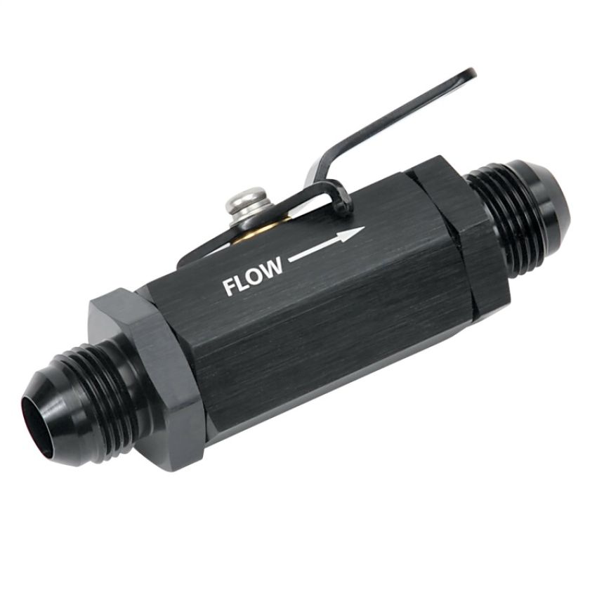 RUSSELL RUS650653 Shut-Off Valve 10an Male Black Finish