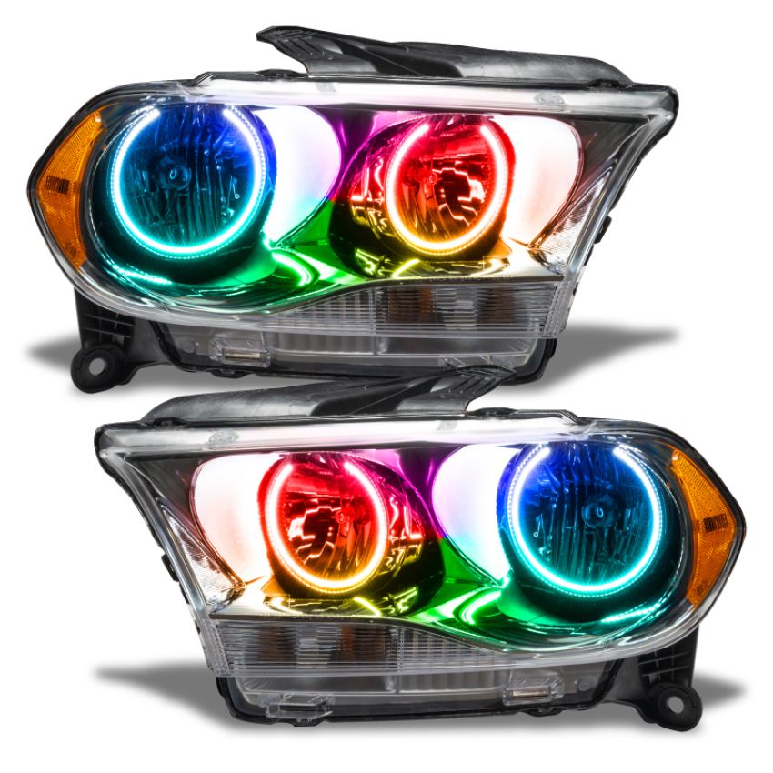 Oracle Lighting 7101-334 SMD Pre-Assembled Headlights, Halogen, Chrome Bezel, ColorSHIFT - No Controller