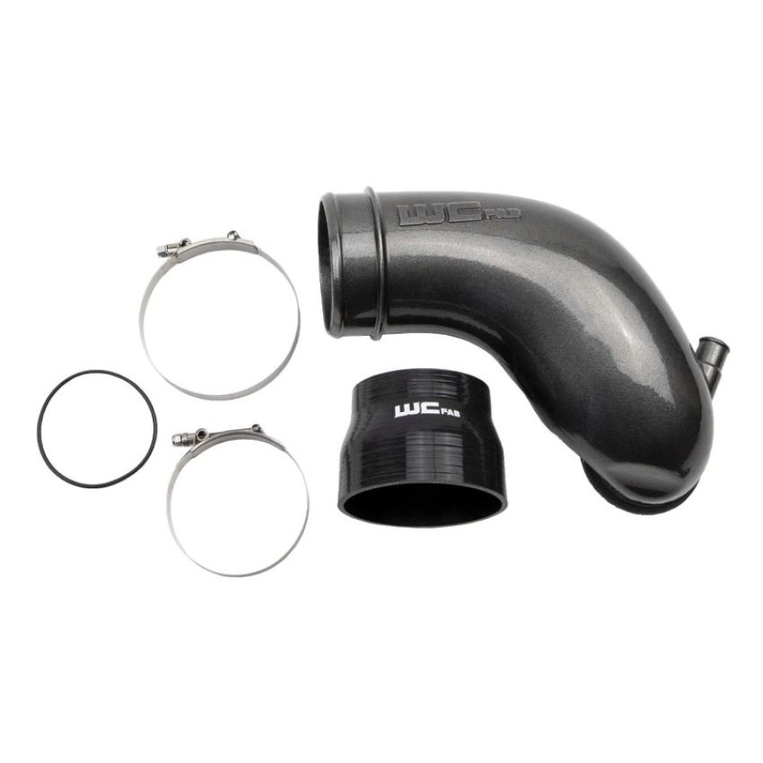 Wehrli WCF100412-GRY 06-10 Chevrolet 6.6L LBZ/LMM Duramax 3.5in Intake Horn - WCFab Grey