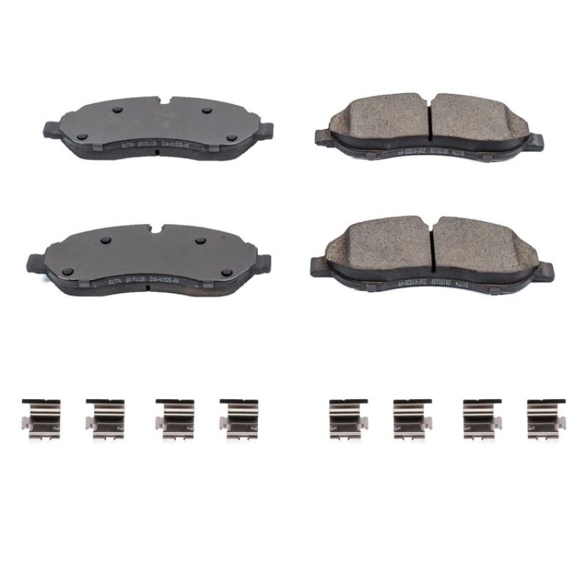 PowerStop 17-2280 PowerStop - Z17 Low-Dust Ceramic Brake Pads with Hardware