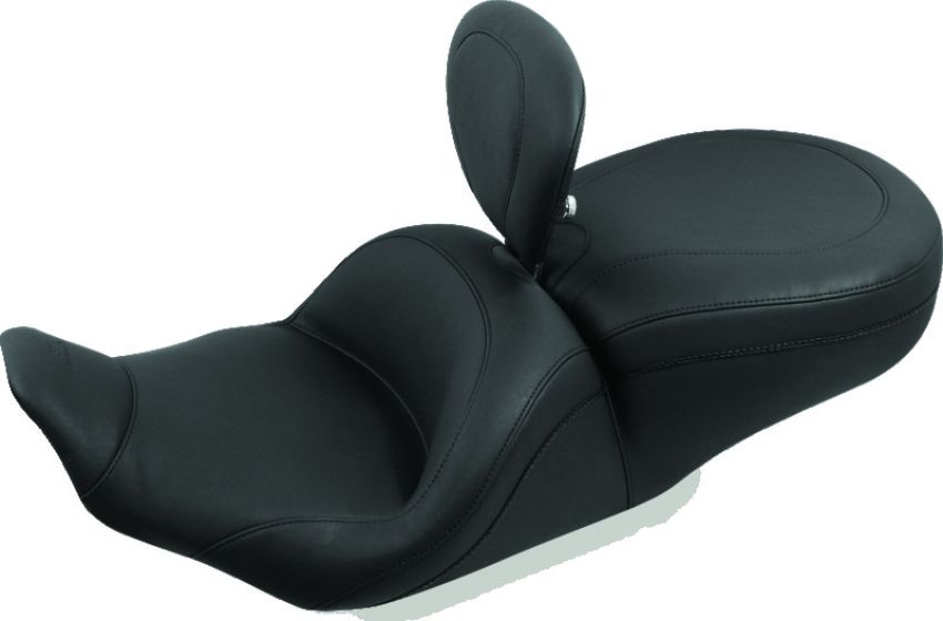 Mustang Motorcycle 76969 Mustang 08-21 Harley Electra Glide Std,Rd Glide,Rd King,Str Glide Solo Seat w/Diamond Stitch - Black