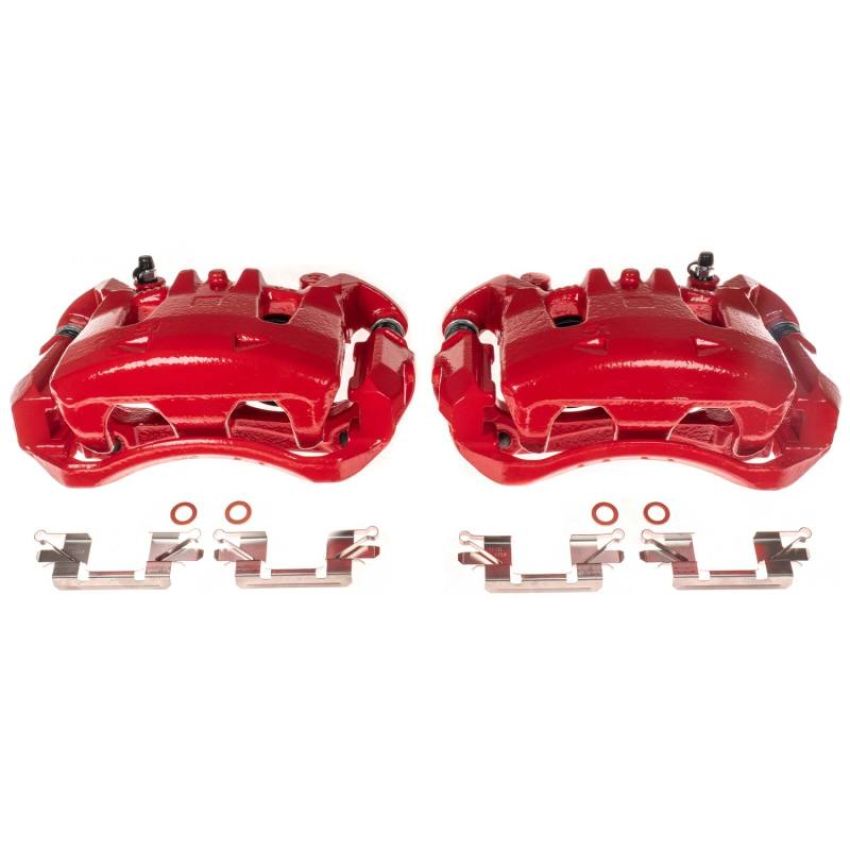 PowerStop S6864 Red Powder Coated Calipers