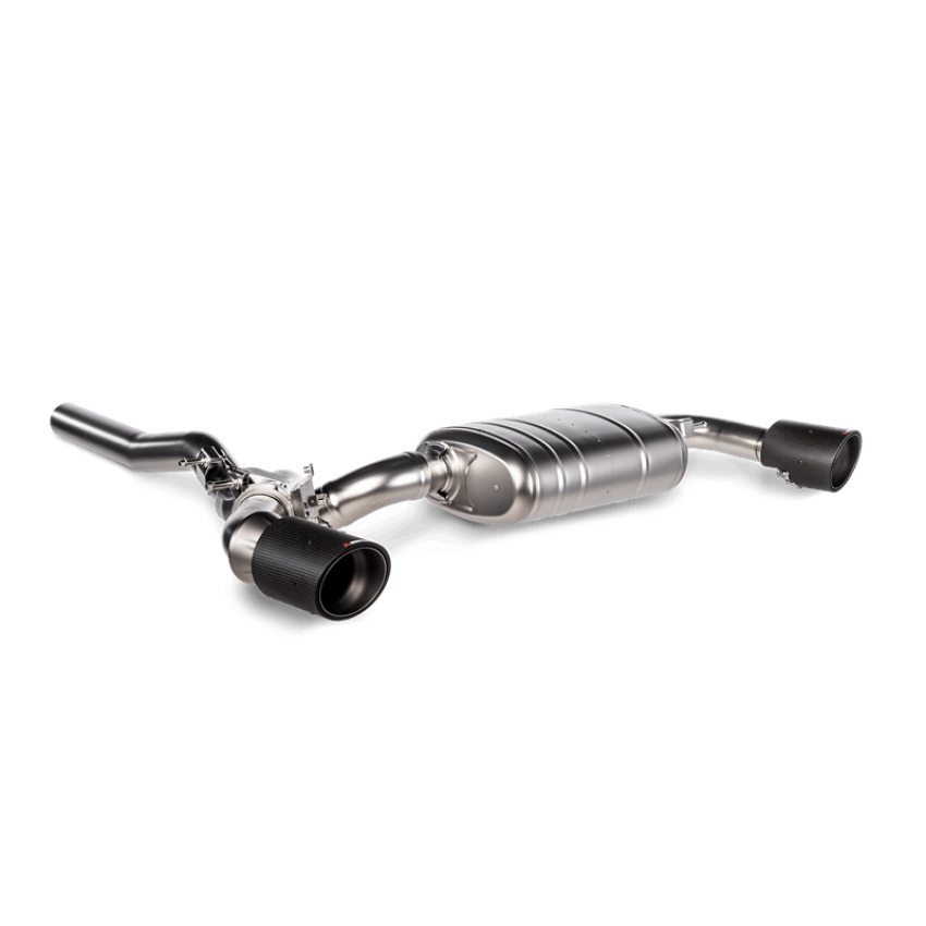 Akrapovic S-BM/T/15H 2020+ BMW M135i / 2020 X2 M35i / Mini Clubman All4 Slip-On Line (Titanium) w/Carbon Tips